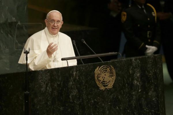 Pope Francis addresses the 70th session of the