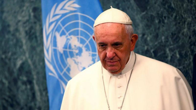 Pope Francis asserts 'right of the environment' in speech to UN