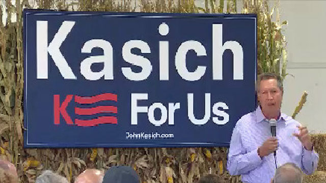 The courting of Iowa voters continued Saturday as Council Bluffs welcomed presidential candidate John Kasich