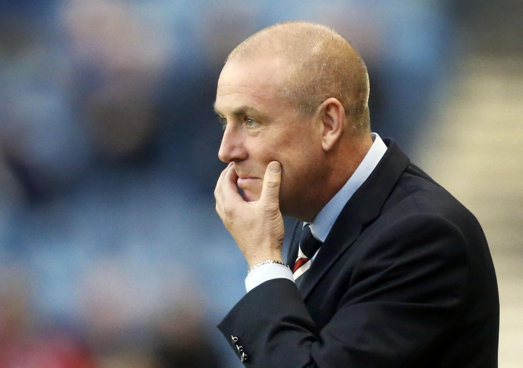 Rangers manager Mark Warburton during the third round of the Scottish Communities League Cup at Ibrox Glasgow. PRESS ASSOCIATION