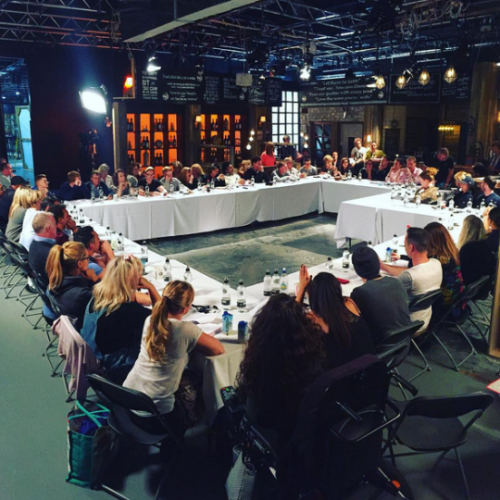 See Coronation Street cast gather for first read-through of the live episode