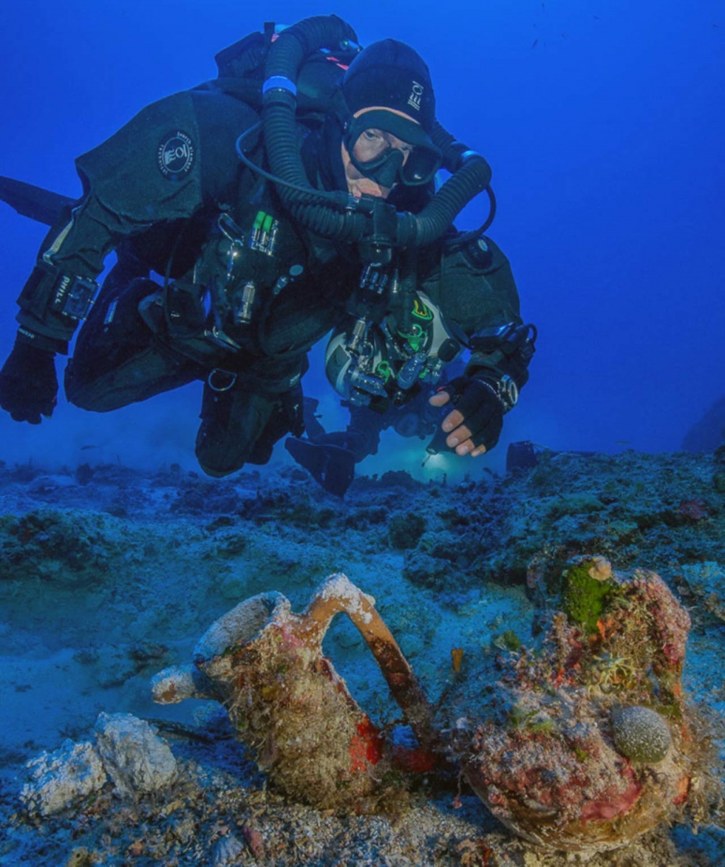 The 2015 expedition marked the first time archaeologists were able to join specialist divers in descending to the 180 feet deep site. The ten-man dive team used advanced technical diving equipment including closed-circuit rebreathers and trimix bre