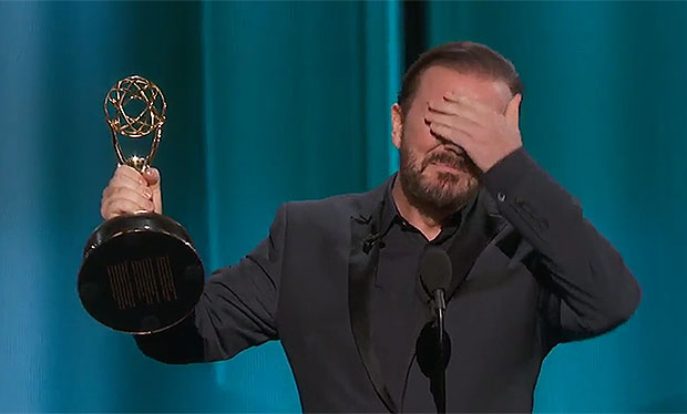 Ricky Gervais Wants You to Think He Won an Emmy Tonight