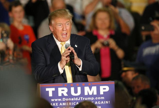 Donald Trump was speaking at a town hall event Thursday in New Hampshire when he was asked an anti Muslim question