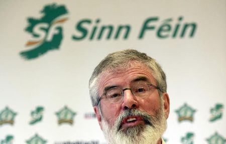 UK-IRELAND-POLITICS-SINNFEIN:Political stakes high for Sinn Fein in Northern Irish crisis talks