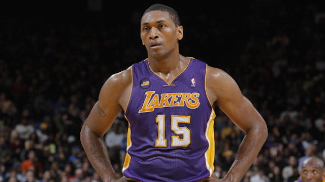 Metta World Peace Los Angeles Lakers