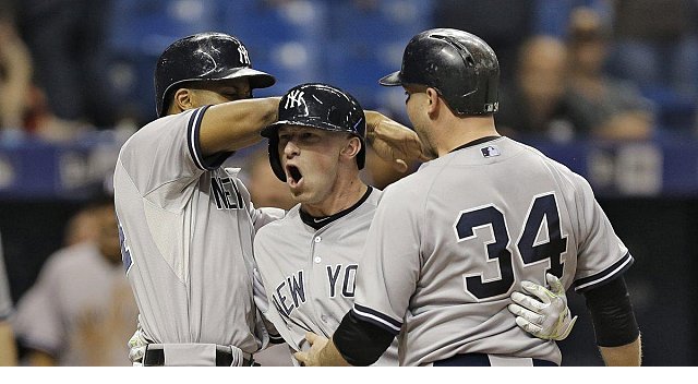 Slade Heathcott's HR lifts Yankees over Rays in ninth 4-1