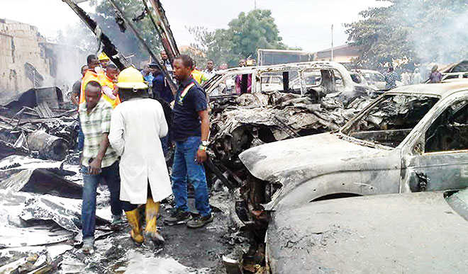 25 vehicles burnt in Lagos mechanic village fire