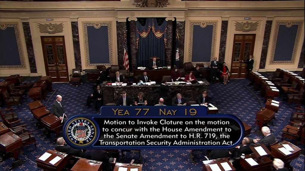 Amidst leadership turmoil in the House the Senate Monday September 28 2015 advanced a bill to fund the government through December 11 setting the stage for final congressional passage before Wednesday's deadline to avoid a shut down. On a bipar