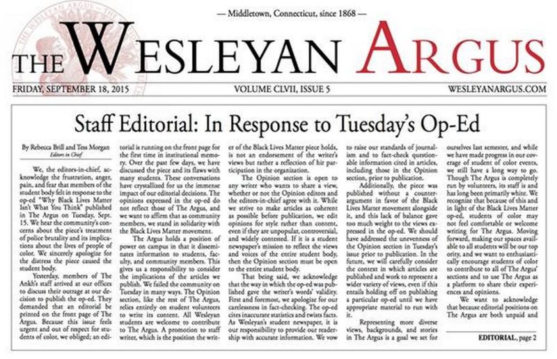 Liberal Wesleyan Students Fight to Ban the Free Press