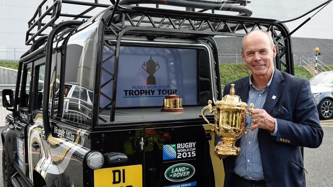 Sir Clive Woodward with the Rugby World Cup