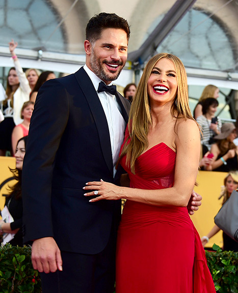 Sofia Vergara is seen here with her fiancé Joe Manganiello