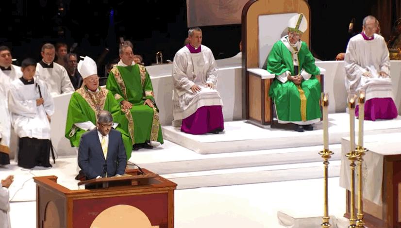 An Openly Gay Man Read In Spanish at the Pope's New York Mass