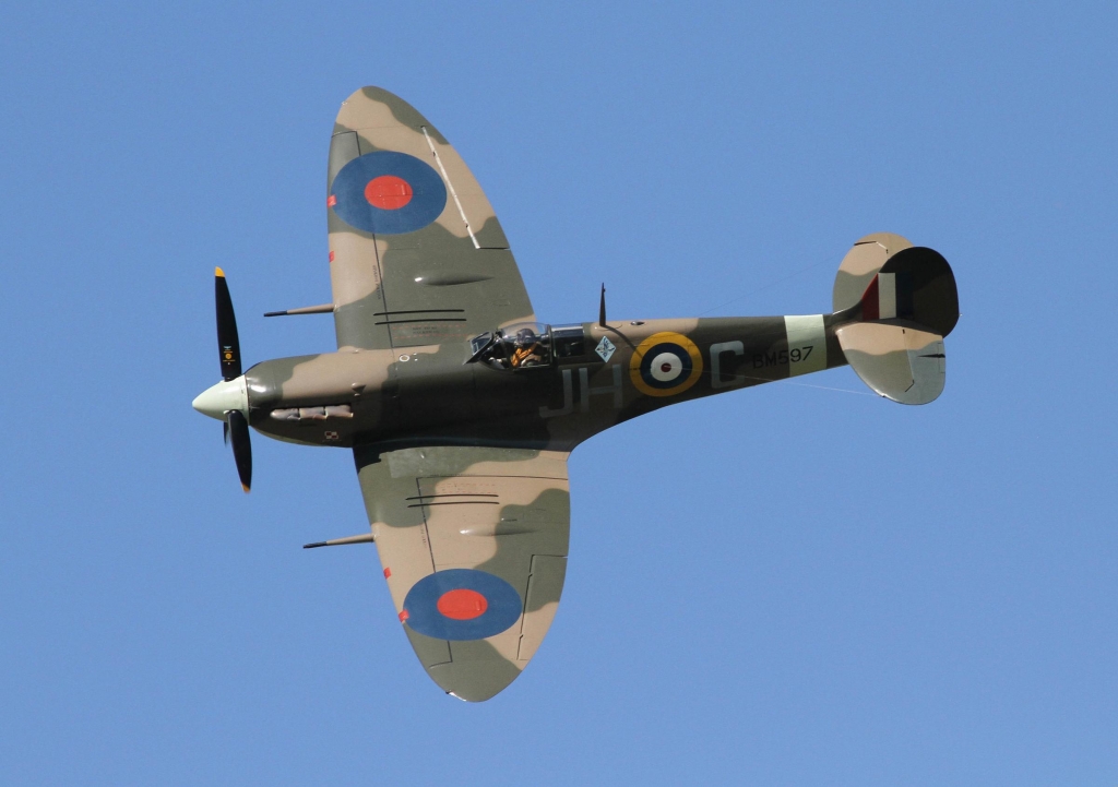 Spitfire flypast today to mark Battle of Britain