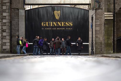 The Guinness Brewery at St James’s Gate in Dublin