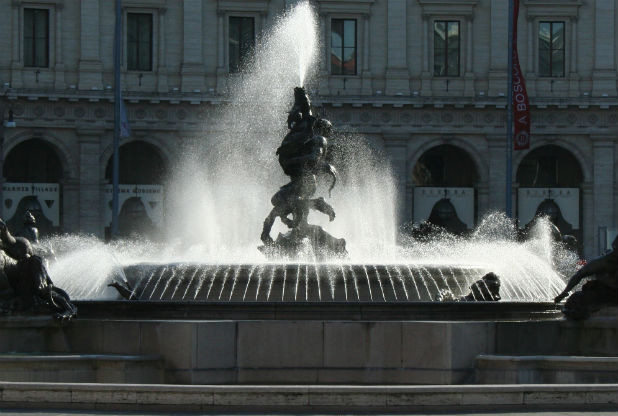 The Naiads fountain in Rome