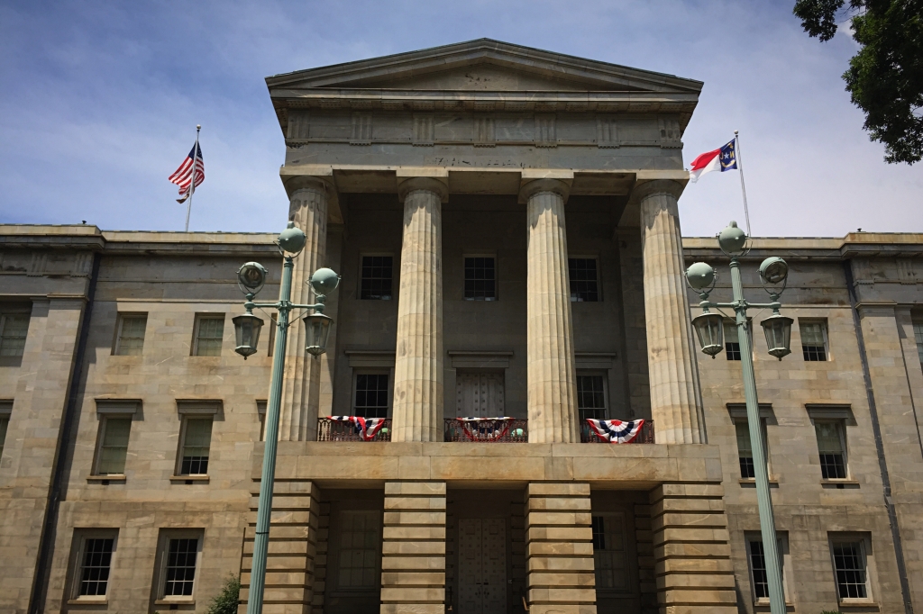 The North Carolina Capitol Building in Raleigh N.C