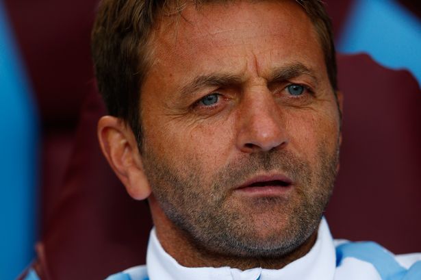 Tim Sherwood Manager of Aston Villa looks