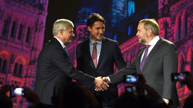 Harper Mulcair Trudeau