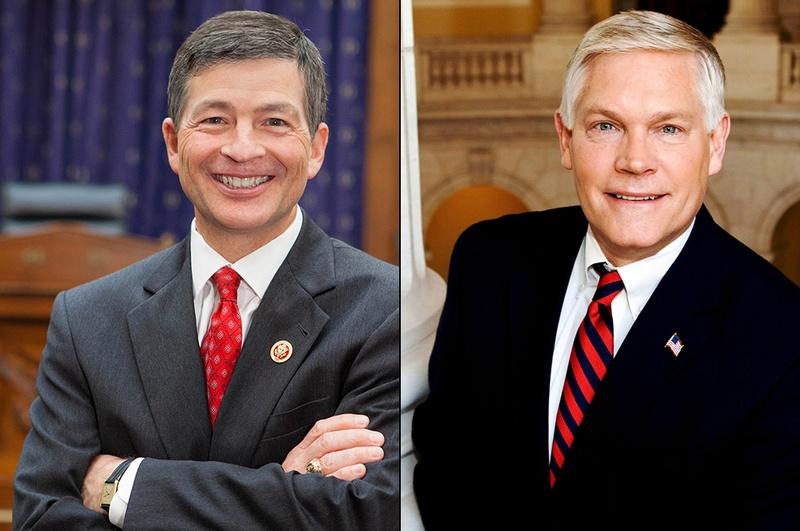 U.S. Rep. Jeb Hensarling left and U.S. Rep. Pete Sessions