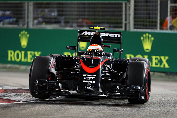 Jenson Button McLaren Singapore GP 2015