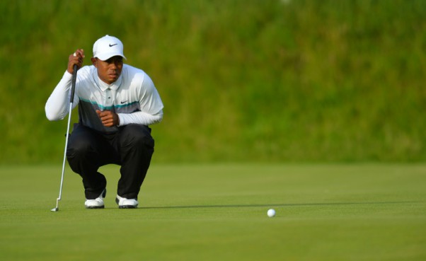 AFP  File  Glyn KirkUS golfer Tiger Woods lines up a putt on the 18th green during the 2015 British Open Golf Championship on The Old Course at St Andrews in Scotland