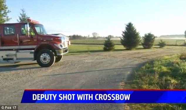 A Michigan man was shot and killed in Cato Township after shooting an arrow at a deputy