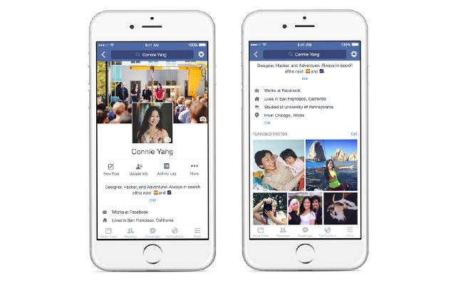 Facebook tests GIF-style profile pictures and a new layout