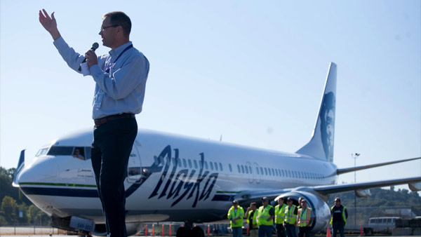 Alaska Airlines CEO Brad Tilden. Image AP