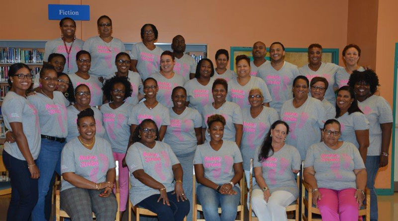 CDTA sports pink bus seats for Breast Cancer Awareness Month