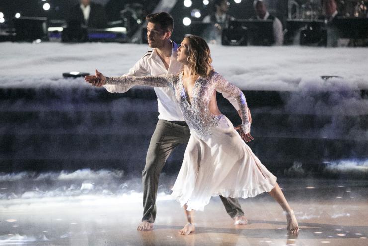 Andy Grammer's 'Dancing With the Stars partner Allison Holker revealed she's pregnant during Week 4 of the Season 21 competition.                    ABC