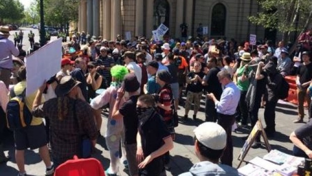 Anti-racism protesters gather in Bendigo