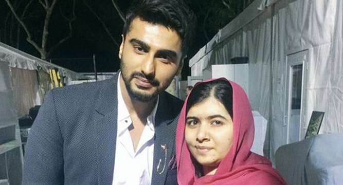 When Arjun Kapoor asked for click to Malala Yousufzai