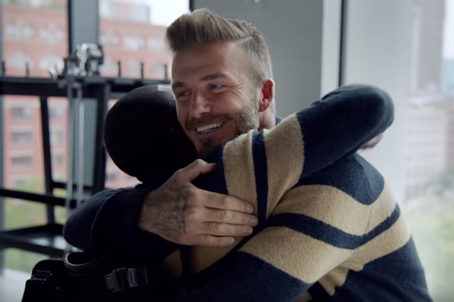 David Beckham’s H&M film shot at Anderson Cooper’s house