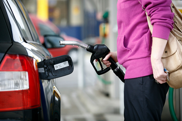 Gasoline And Diesel Fuel Delivery At A Jet Petrol Station