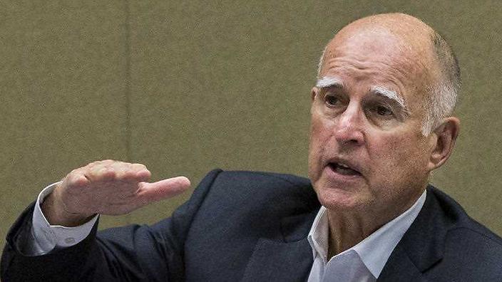 California Governor Jerry Brown. 
    
    
                
          
          Show Grid