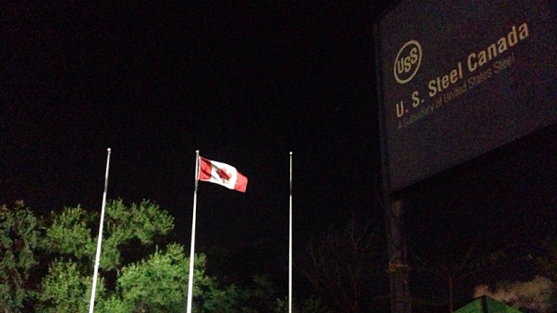 As soon as a Superior Court judge gave U.S. Steel Canada permission to sever from its American parent company the flags were taken down