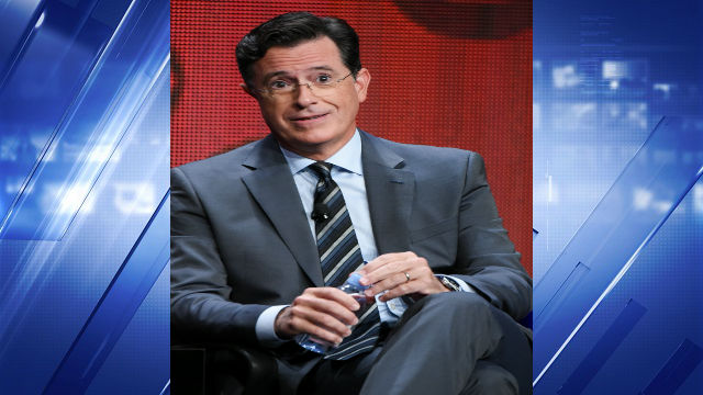 Stephen Colbert participates in the'The Late Show with Stephen Colbert segment of the CBS Summer TCA Tour at the Beverly Hilton Hotel on Monday Aug. 10 2015 in Beverly Hills Calif