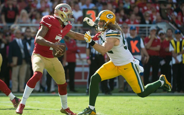 Colin Kaepernick had a few issues with Clay Matthews on Sunday