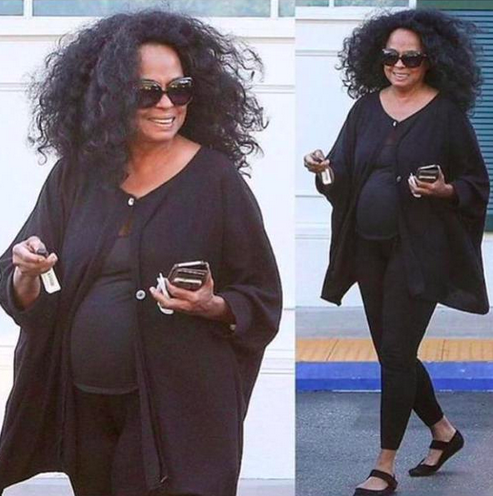 Diana Ross pregnant rumors false