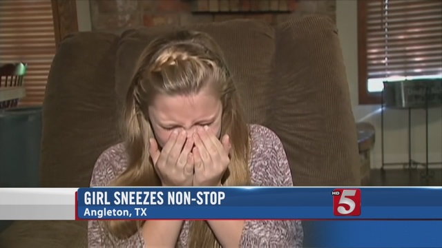 Doctors in Texas were left with more questions than answers when a 12-year-old girl began sneezing and can’t seem to stop.                      WTVF