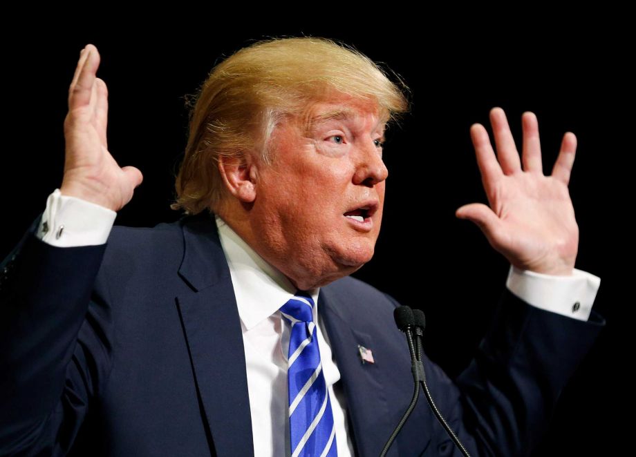 Republican presidential candidate Donald Trump speaks at a rally Thursday Oct. 8 2015 in Las Vegas. Trump spoke at the Treasure Island hotel and casino on the Strip