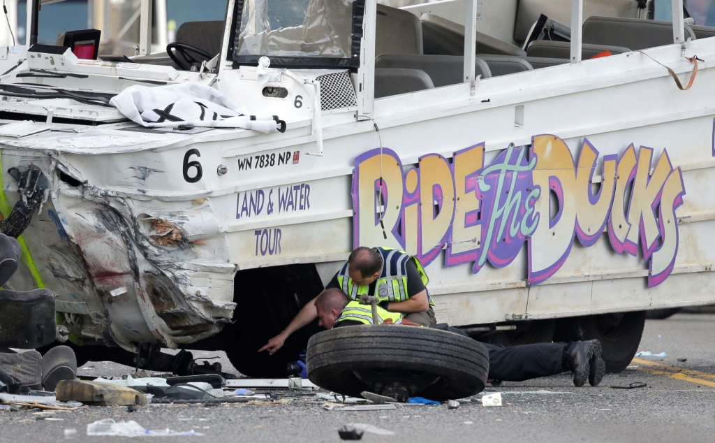 NTSB: Duck boat in Seattle crash didn't have recommended fix