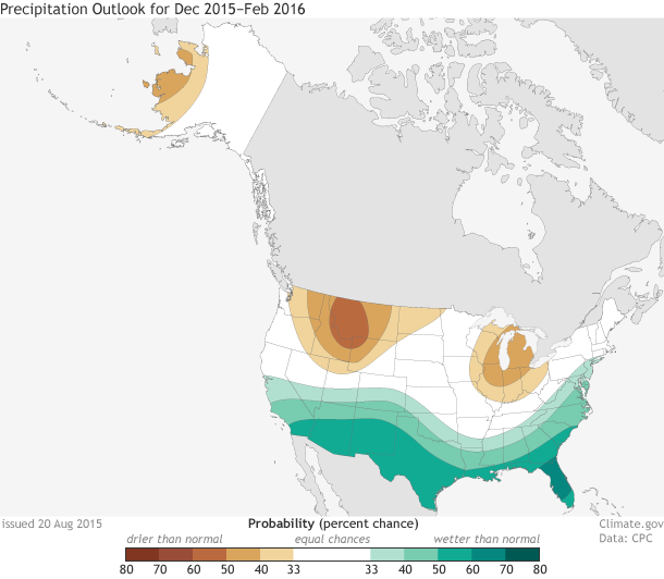 El Nino predictions from NOAA. Courtesy image