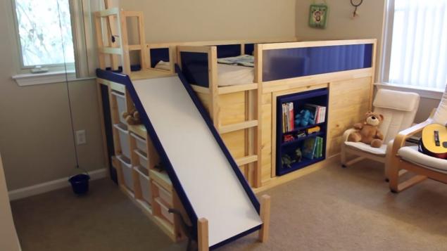 A California dad created the ultimate IKEA hack by transforming a Hura bed into a clubhouse for his son