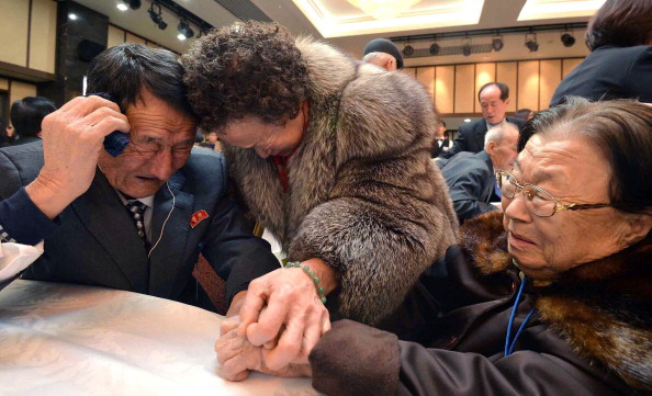 February 2014 reunion of Korean families at Mt. Kumgang | By Pool | Getty Images