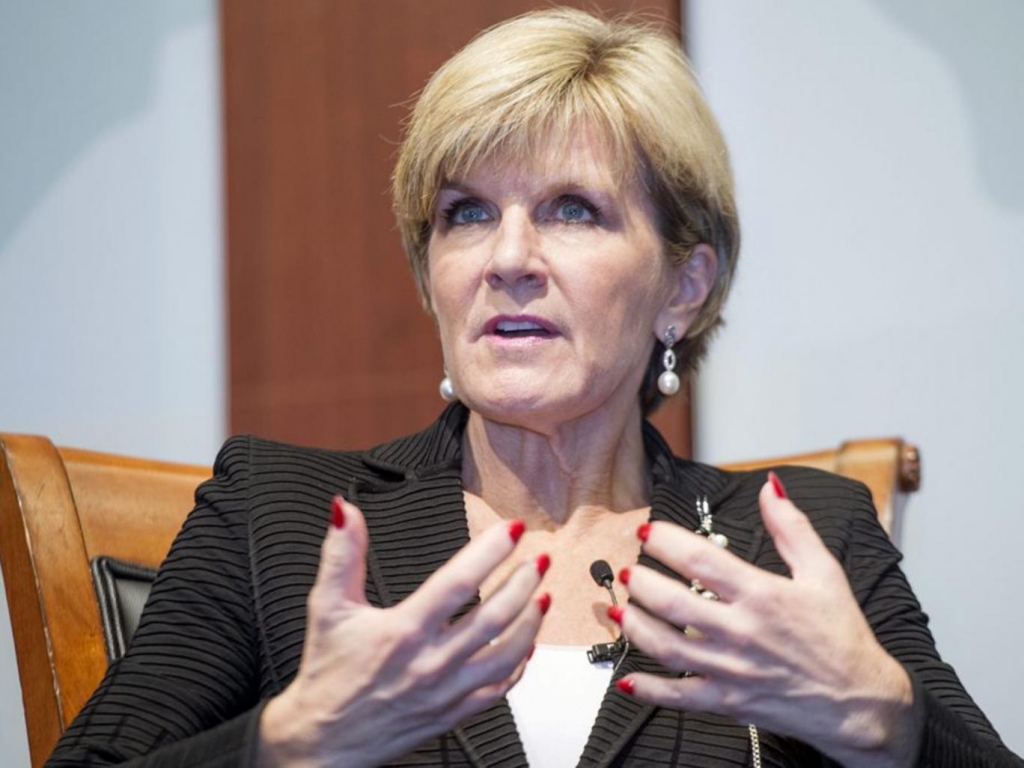 Foreign Affairs Minister Julie Bishop speaking at the United Nations