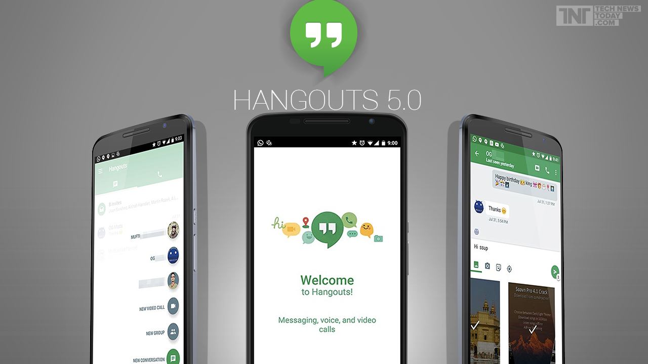 Google Hangouts 5.0 Update Released With Bug-Fixes