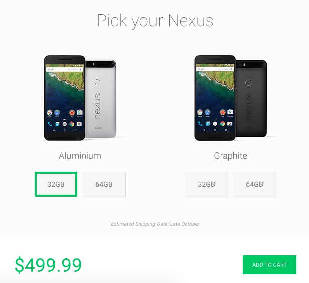 Nexus 6P pre-orders available straight from Huawei