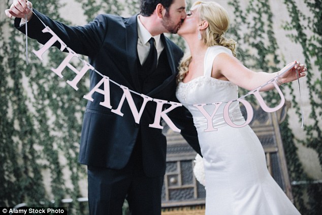 The secret to a long and happy marriage is simple- just say'thank you now and again according to scientists who interviewed nearly 470 married adults